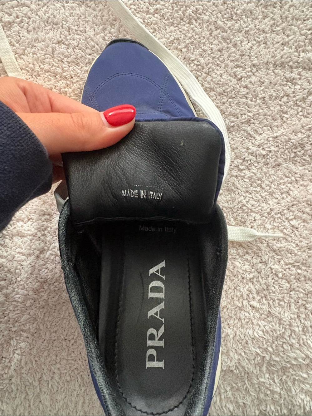Blue Prada Sneakers - Picture 6 of 8